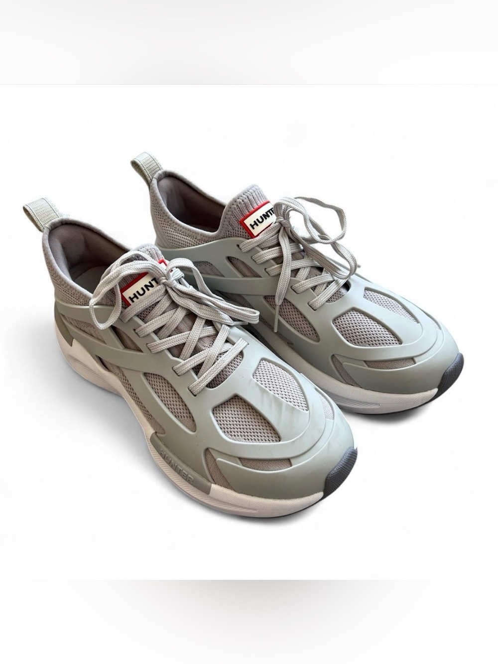 Hunter Tulip Mineral Grey Sneakers Women’s 9 NWT